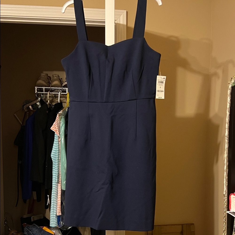 Chic Navy Blue Mini Dress